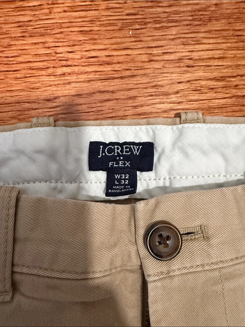 J. Crew Straight Leg Chino Pants in Tan
